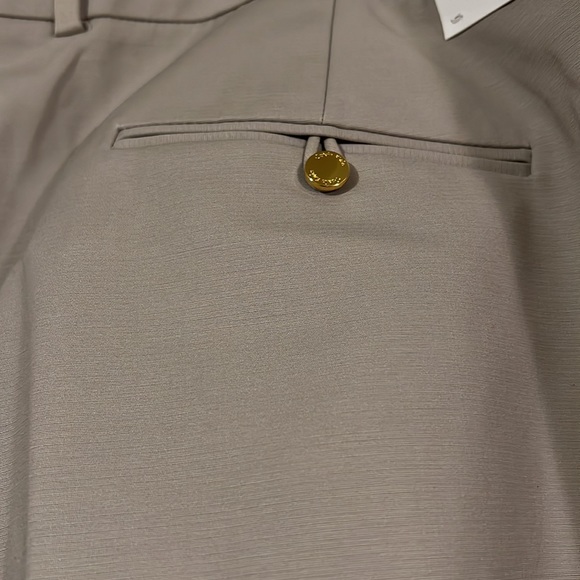 Calvin Klein modern fit tan flat front trousers - Picture 6 of 11